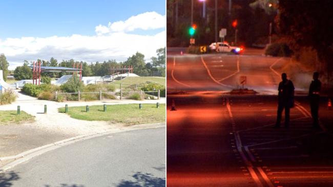 A man was hospitalised with life-threatening stab wounds after an alleged targeted attack near a skatepark in Epping on Wednesday night.