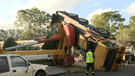 A crane collapsed in southwest Sydney.