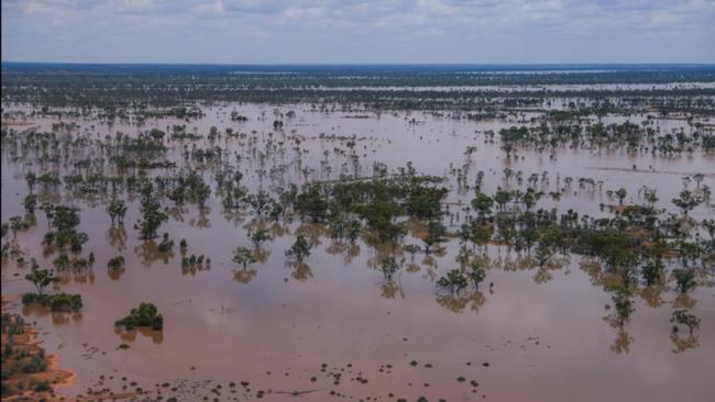 Almost double the yearly average rainfall was dumped on parts of regional Queensland.