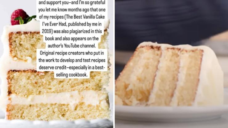 Sally McKenney's cake, pictured left, and Brooke Bellamy's pictured right.