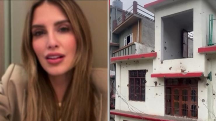 Aussie sports commentator Erin Holland forced to flee to Dubai after being caught up in India-Pakistan conflict