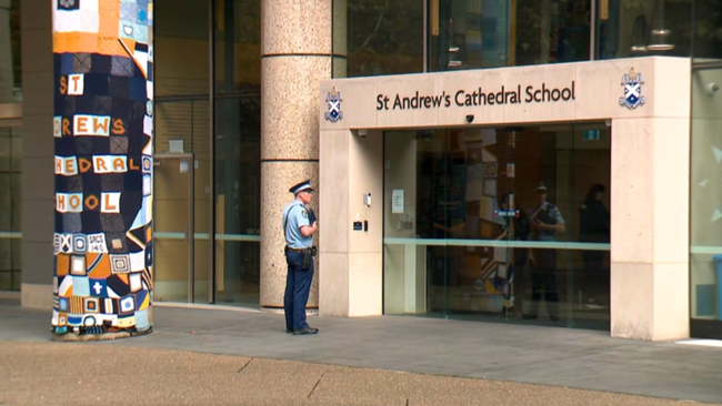 A police search was launched after a man allegedly threatened staff.
