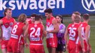 Swans players searching for answers after a nightmare first half. 