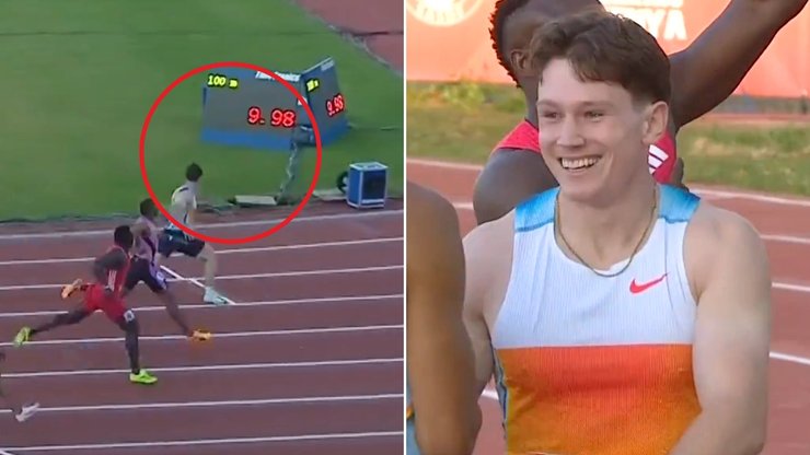 Lachie Kennedy was beside himself when he spotted the time.