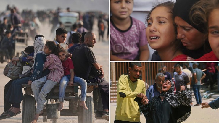 Approximately 665,000 Palestinians in Gaza have been forcibly displaced since March 18, and the entire population is dealing with widespread hunger alongside ongoing Israeli strikes.