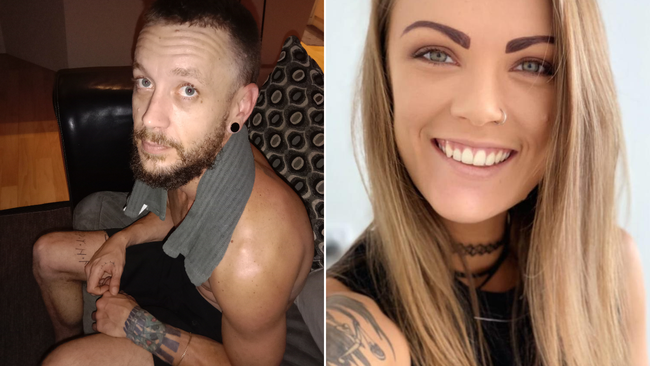 Courtney Anderson (R) died in April last year. Her partner Ashley Campbell was behind the wheel of the car she fell from.