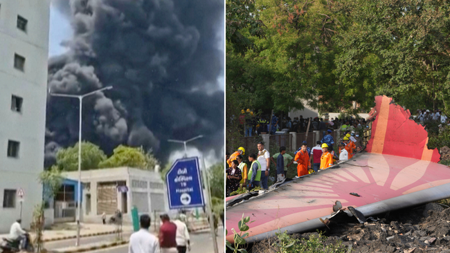 More than 200 people have died after a plane bound for London crashed in India. 
