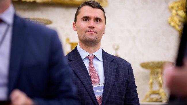 Turning Point USA co-founder Charlie Kirk in the White House.